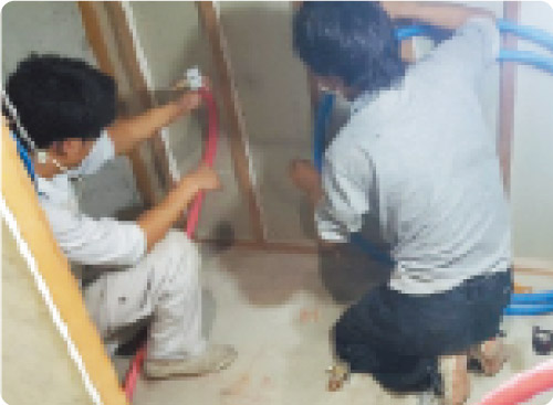 お風呂場の解体